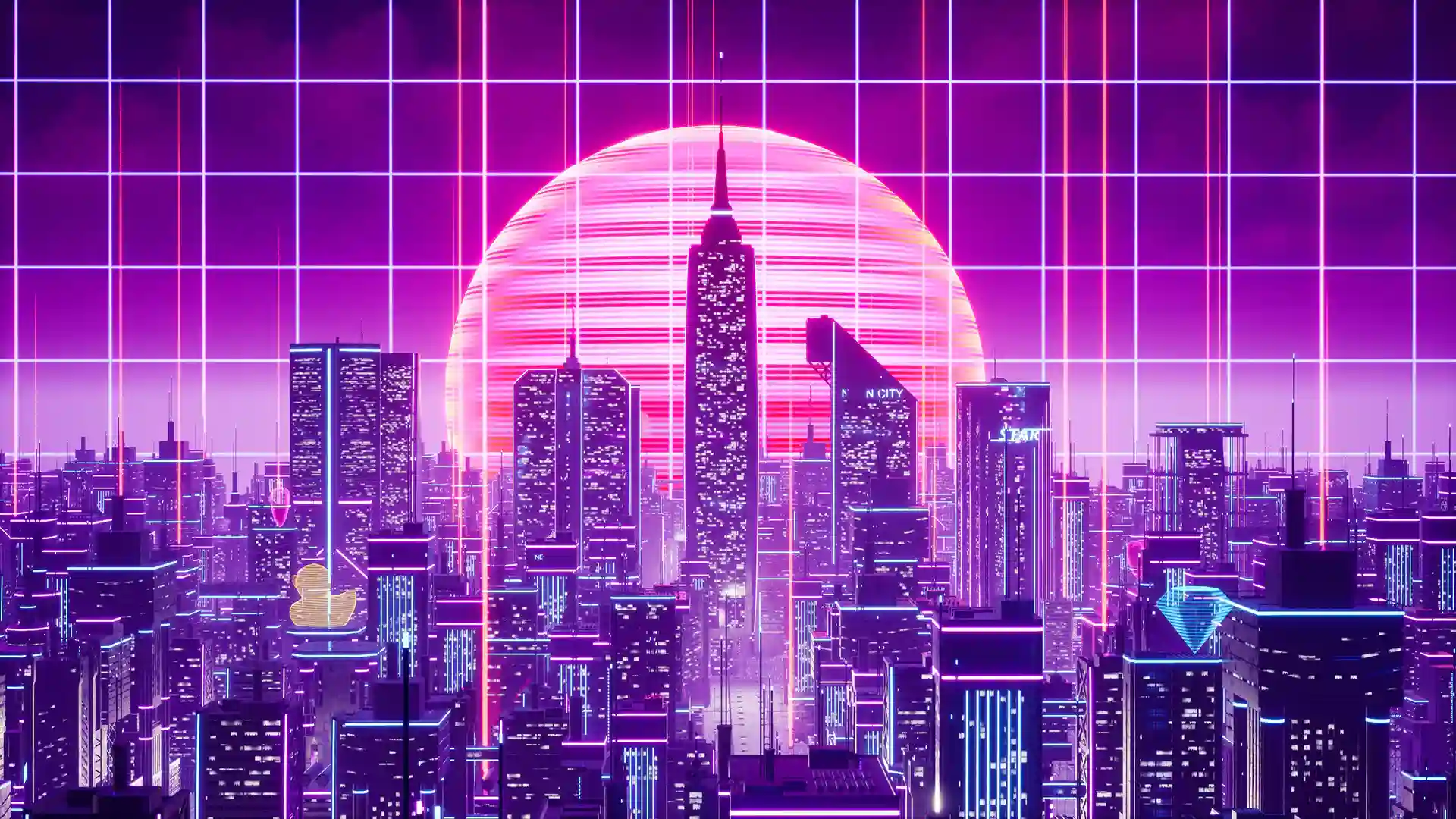 霓虹城市 – Neon City – Synthwave