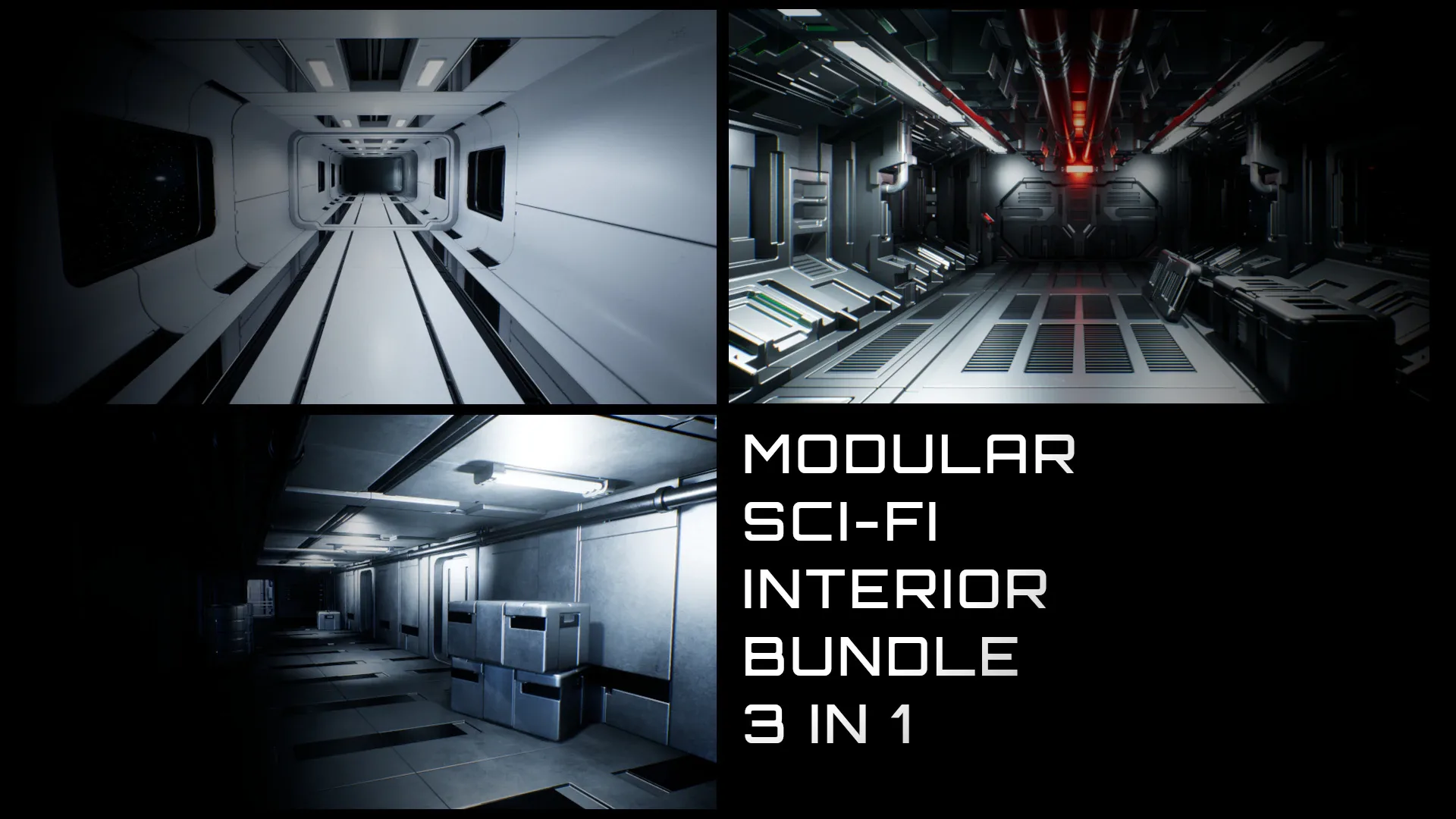 宇宙飞船内部-Modular Sci-Fi Interior Bundle