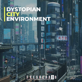 大型反乌托邦城市环境 – Dystopian City Environment