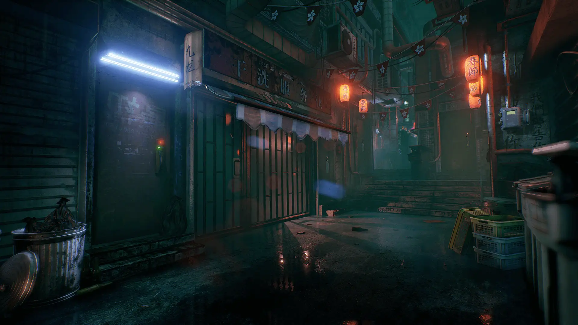 香港都市夜景-Hong Kong Alley