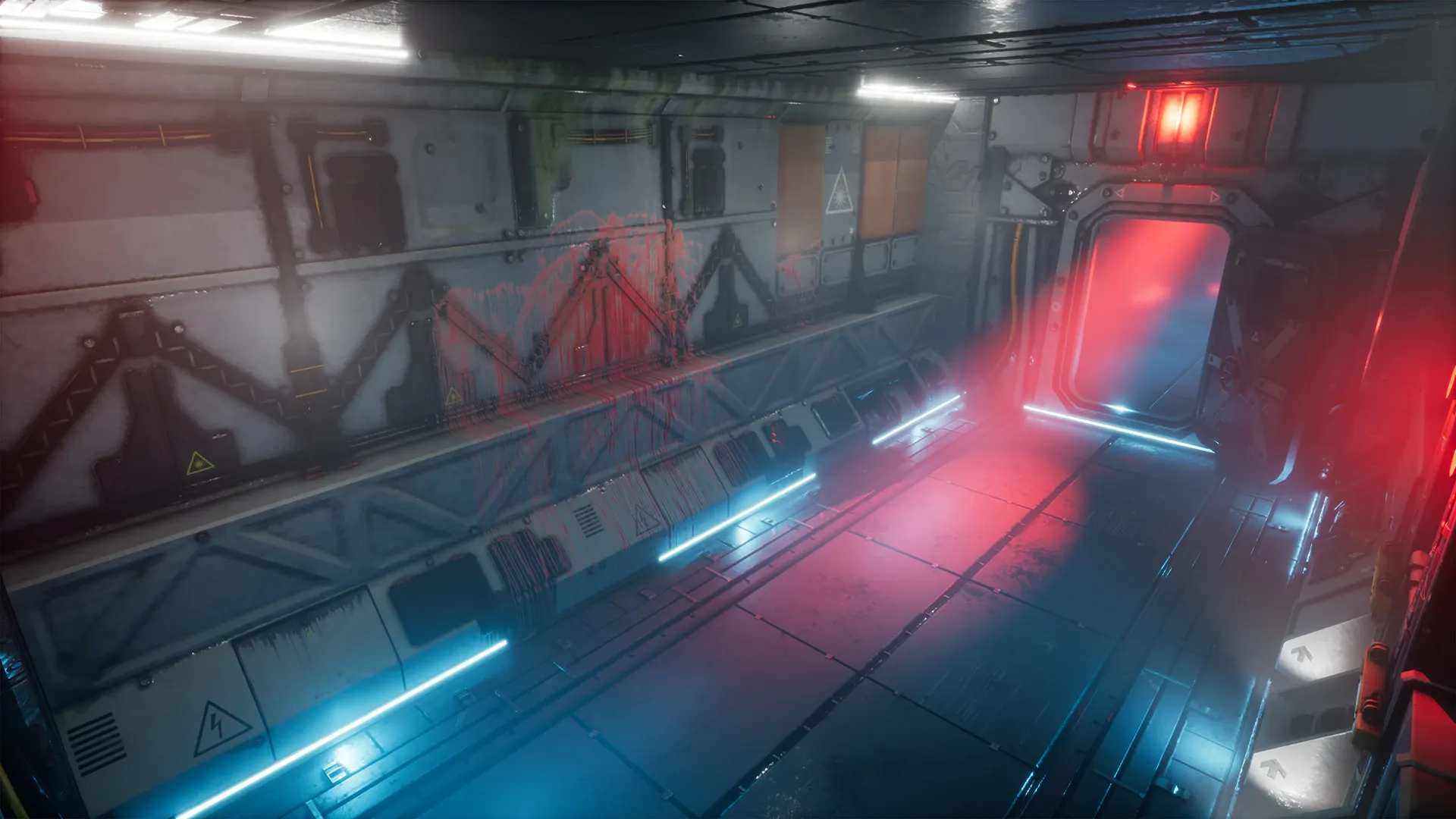 科幻恐怖走廊-Pro-TEK Sci-Fi PBR VR Horror Corridor in Space