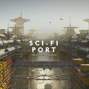 科幻港口环境 – Sci-fi Port Environment