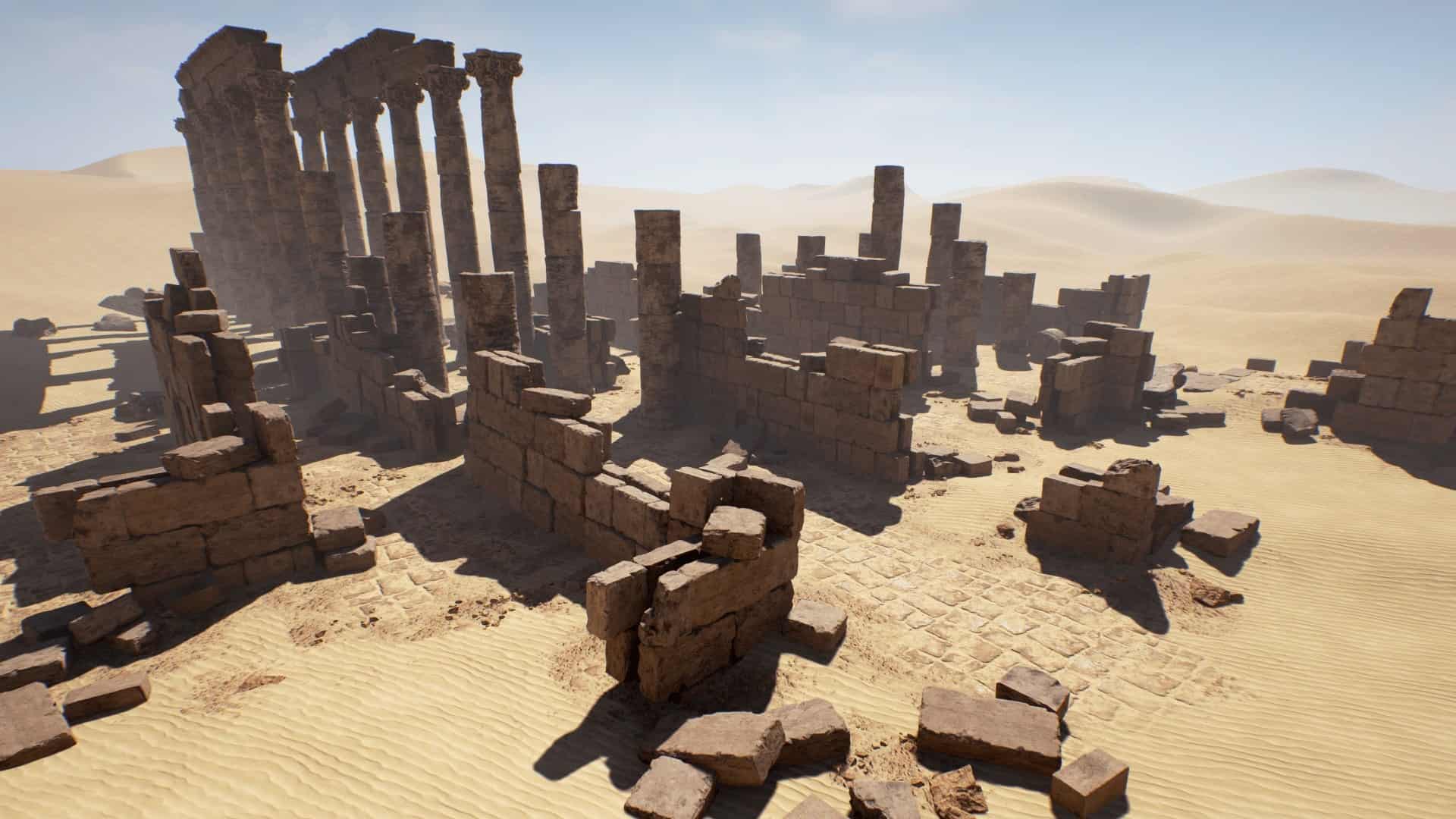 沙漠废墟建筑-Modular Desert Ruins