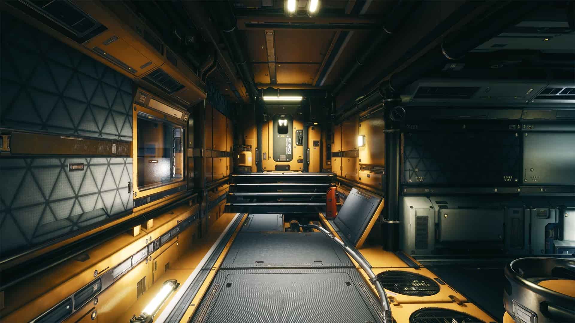 科幻飞船走廊场景-Sci-Fi Modular Environment