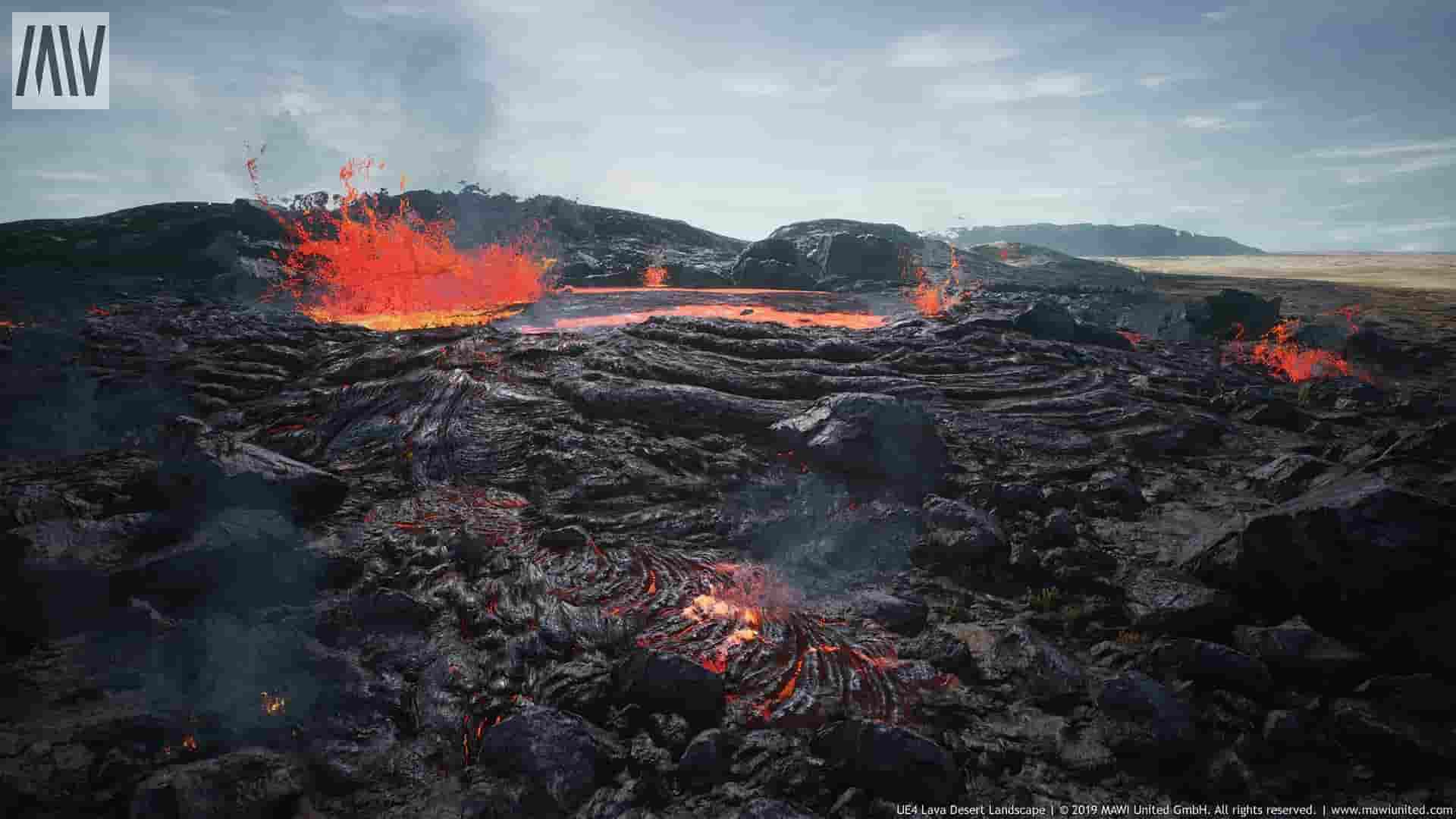 沙漠熔岩-MW Lava Desert Landscape