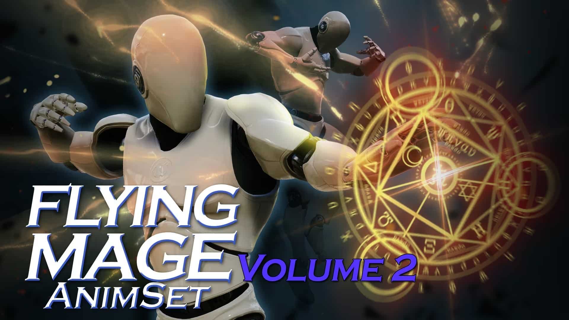 飞行法师地面动画-Flying Mage ground AnimSet