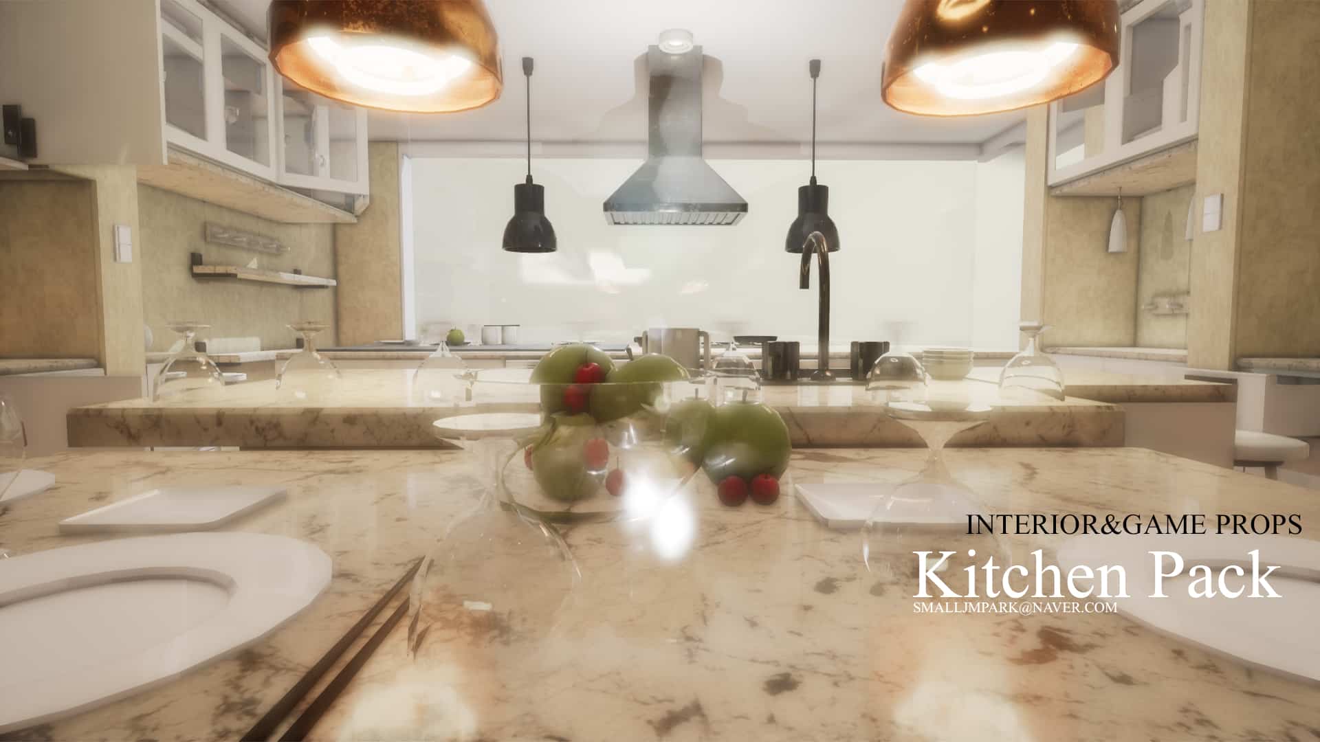 室内与游戏厨房道具02-Interior & Game Kitchen props v.02