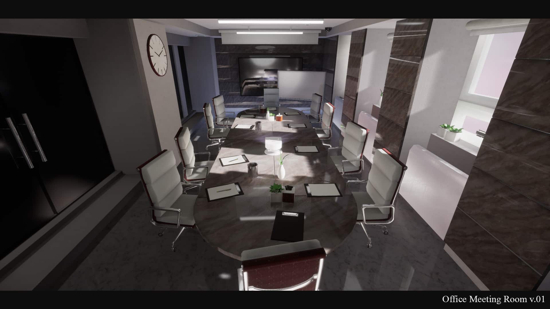 室内办公会议环境-Office Meeting Room v.01