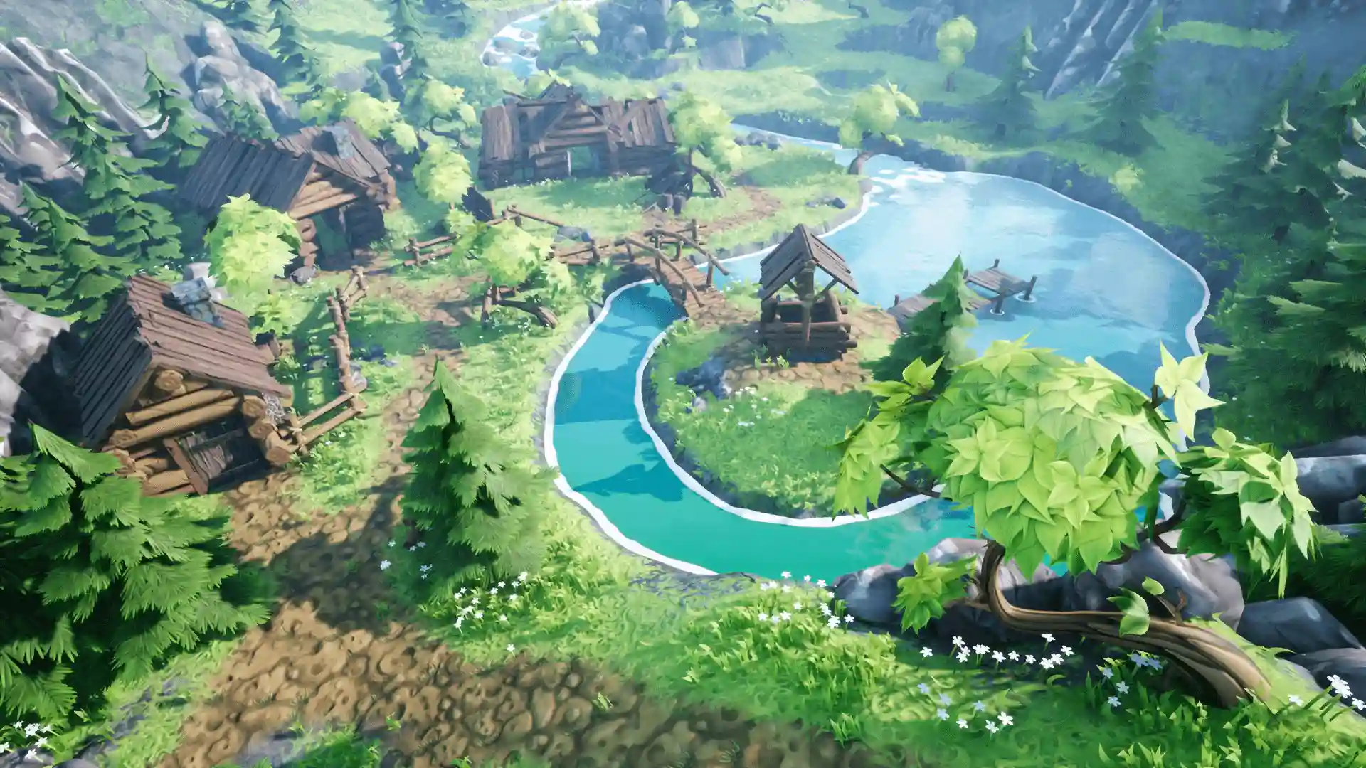 自然村庄-Stylized Village