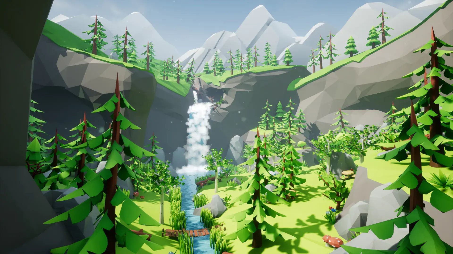 低多边形风格森林包-Lowpoly Style Forest Pack