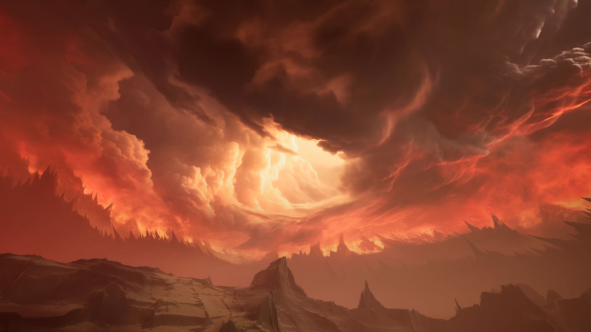 哥特风天幕包：恶魔天空 – Matte Painting Skybox Pack: Demonic Skies