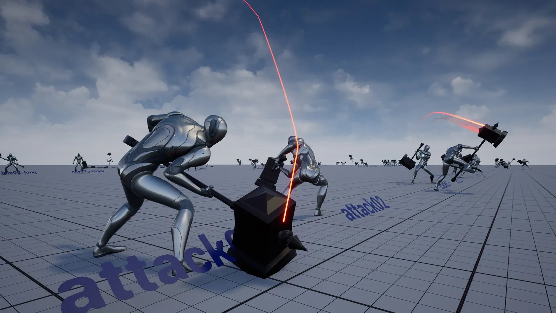 手持锤子动画集-2Handed Hammer AnimSet