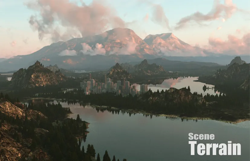 Blender大型场景地形插件 – SceneTerrain v1.0