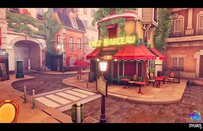 风格化巴黎街 – Stylized Paris Street ( Stylized , Street , Stylised )