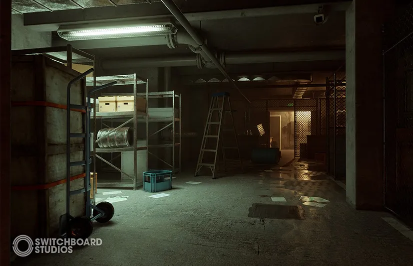 地下停车场和走廊 – Atmospheric Modular Underground Car Park & Hallways