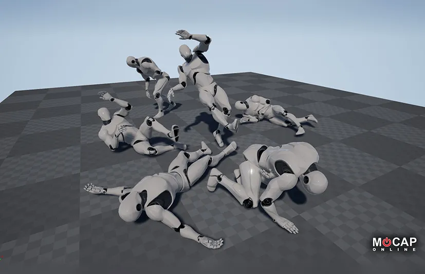 死亡动画 – 动作捕捉包 – Death Animations – MoCap Pack