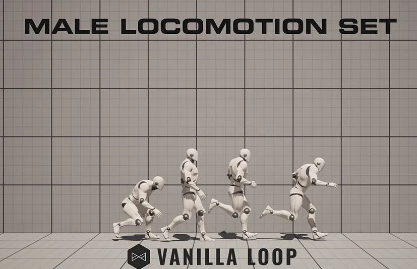 综合动态动画包 – Male Locomotion Set