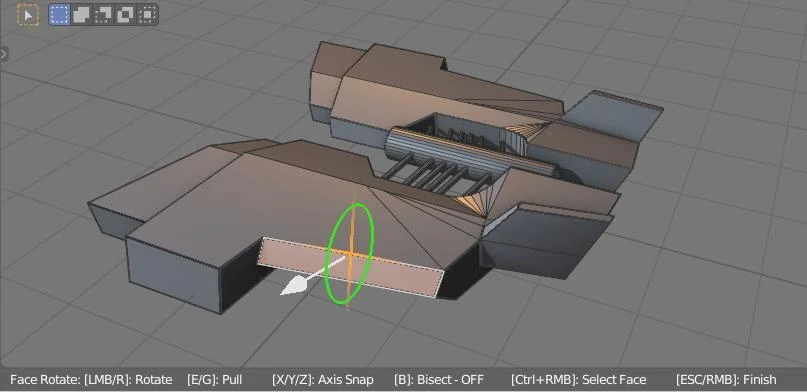 Blender旋转面插件 – Rotate Face v1.7