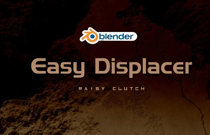 Blender一键置换贴图修改器节点地形插件 – Easy Displacer Addon v1.0