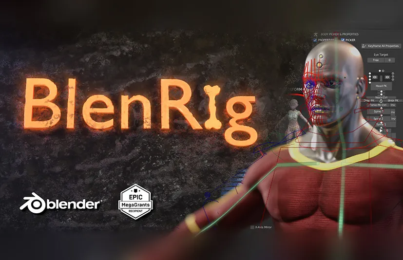 Blender人物角色绑定插件 – BlenRig 6 v4.0.1