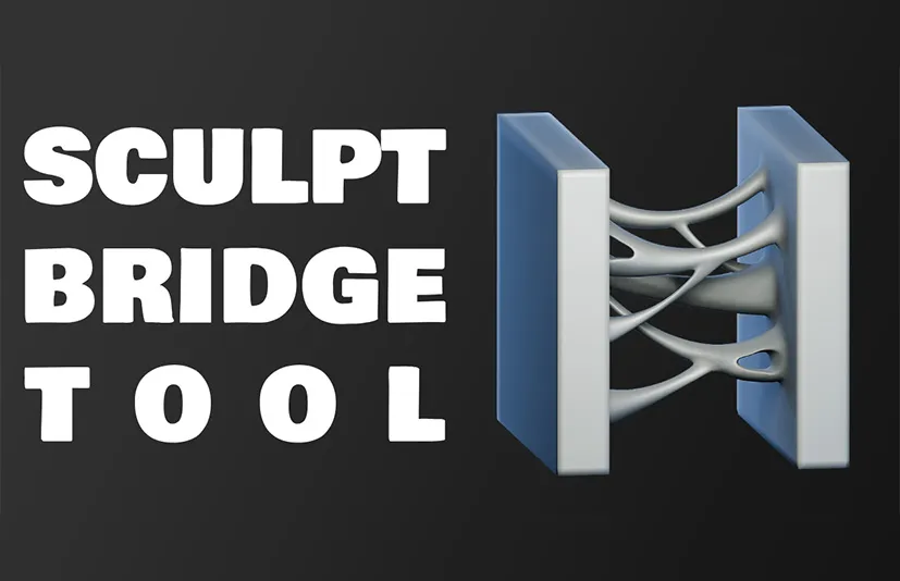 Blender多边形桥接粘连插件 – Sculpt Bridge Tool
