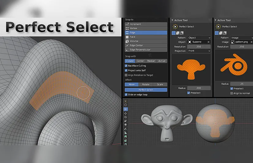 Blender完美选择插件 – Perfect Select v1.0