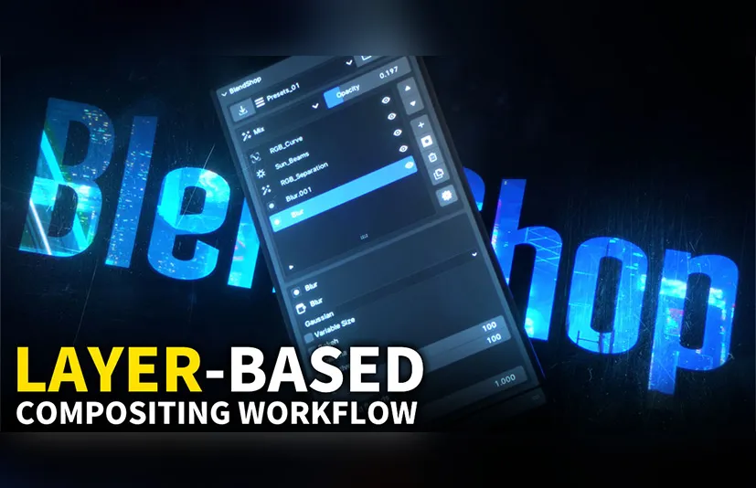 Blender强大的后期合成插件 – BlendShop v1.0.0