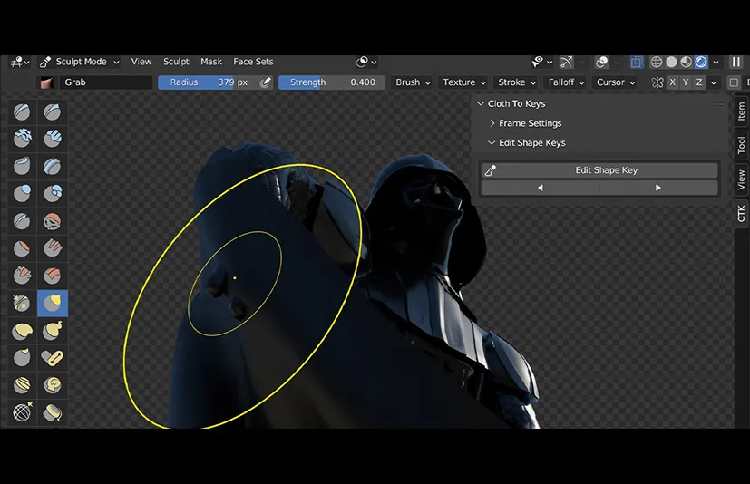 Blender形状键布料修复插件 – Cloth To Shape Keys – Fix Cloth Animation v1.0.1