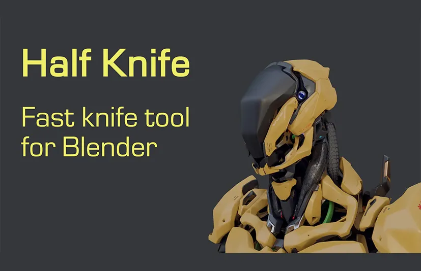 Blender快速切割工具 – Half Knife v1.3.2