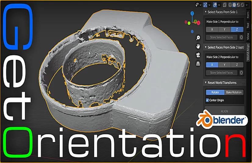 Blender扫描模型烘焙对齐插件 – World Align v1.0.2