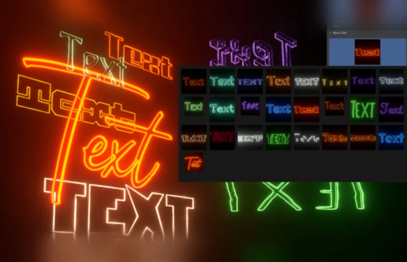 Blender文字霓虹灯创建插件 – Neon Text Addon v1.1
