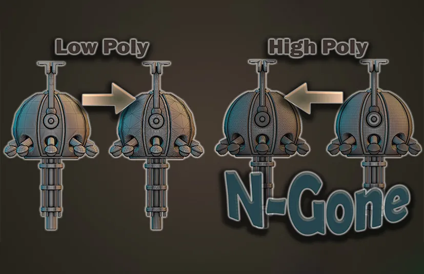 Blender模型优化插件一键资产优化 – N-Gone Pro – 1 Click Asset Optimization v1.35