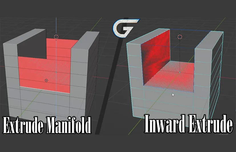 Blender模型内挤出插件 – Inward Extrude v1.0.2
