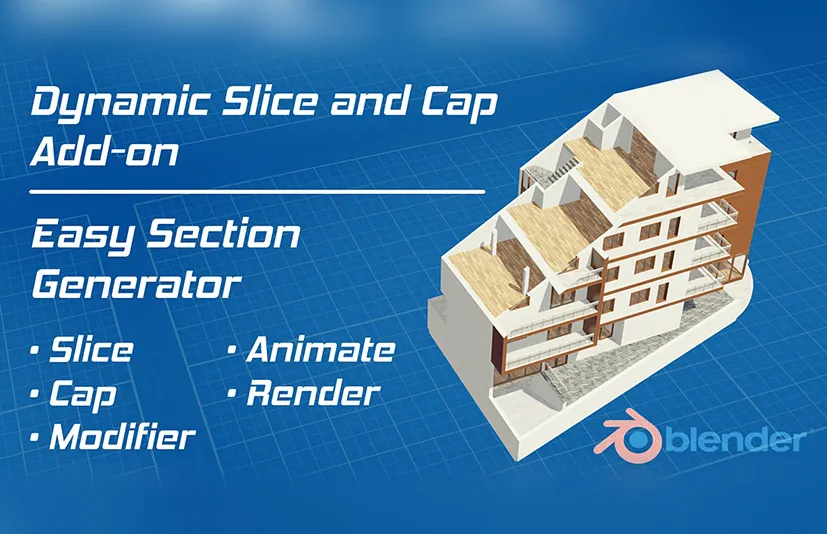 Blender模型动态切割插件 – Dynamic Slice And Cap v1.2