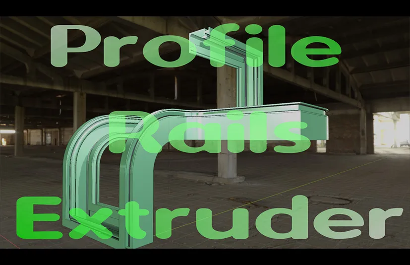 Blender模型建筑挤压 – Profile Rails Extruder v0.0.4