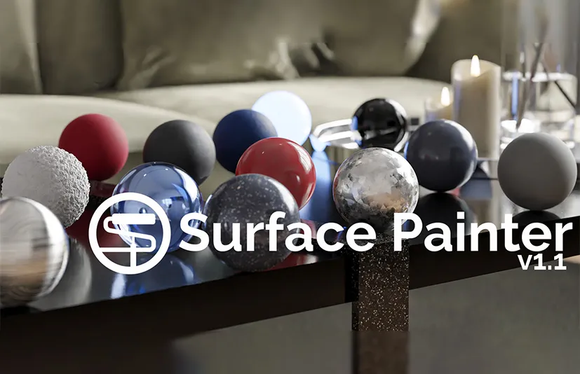 Blender模型快速着色插件 – Surface Painter v1.1.0