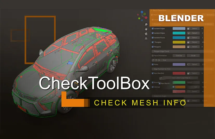 Blender模型检测插件 – CheckToolBox v1.5