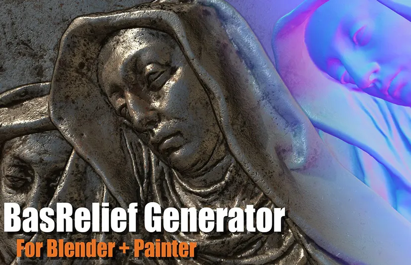 Blender模型转SP浮雕材质 – Bas Relief Generator v2.0