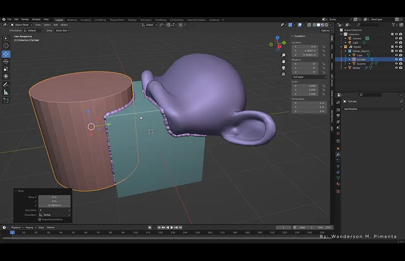 Blender焊接对象插件 – Free Welder Objects For Blender