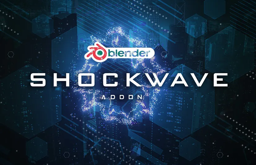 Blender能量科幻冲击波特效插件 – Shockwave Addon v1.2