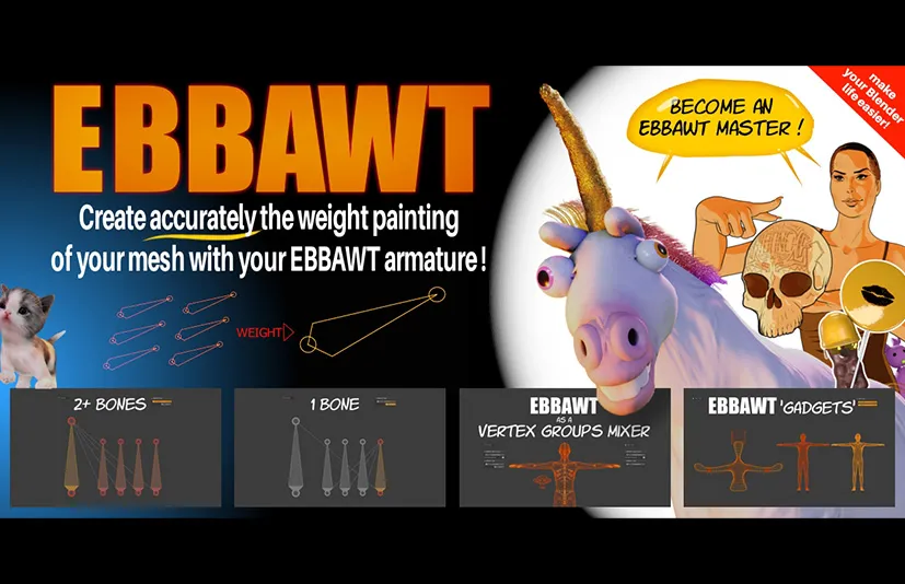 Blender角色绑定插件 – EBBAWT v1.0