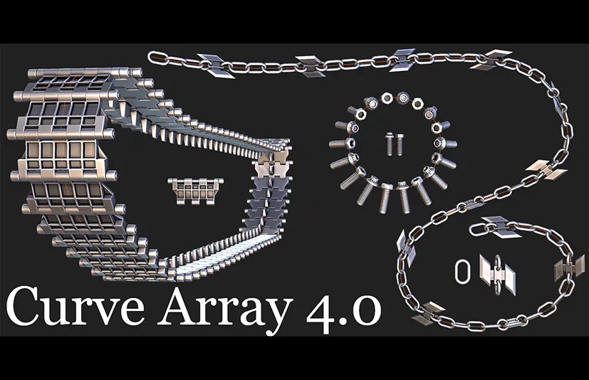 Blender魔力曲线路径阵列工具 – Curvearray + Magiccurve v4.0.2