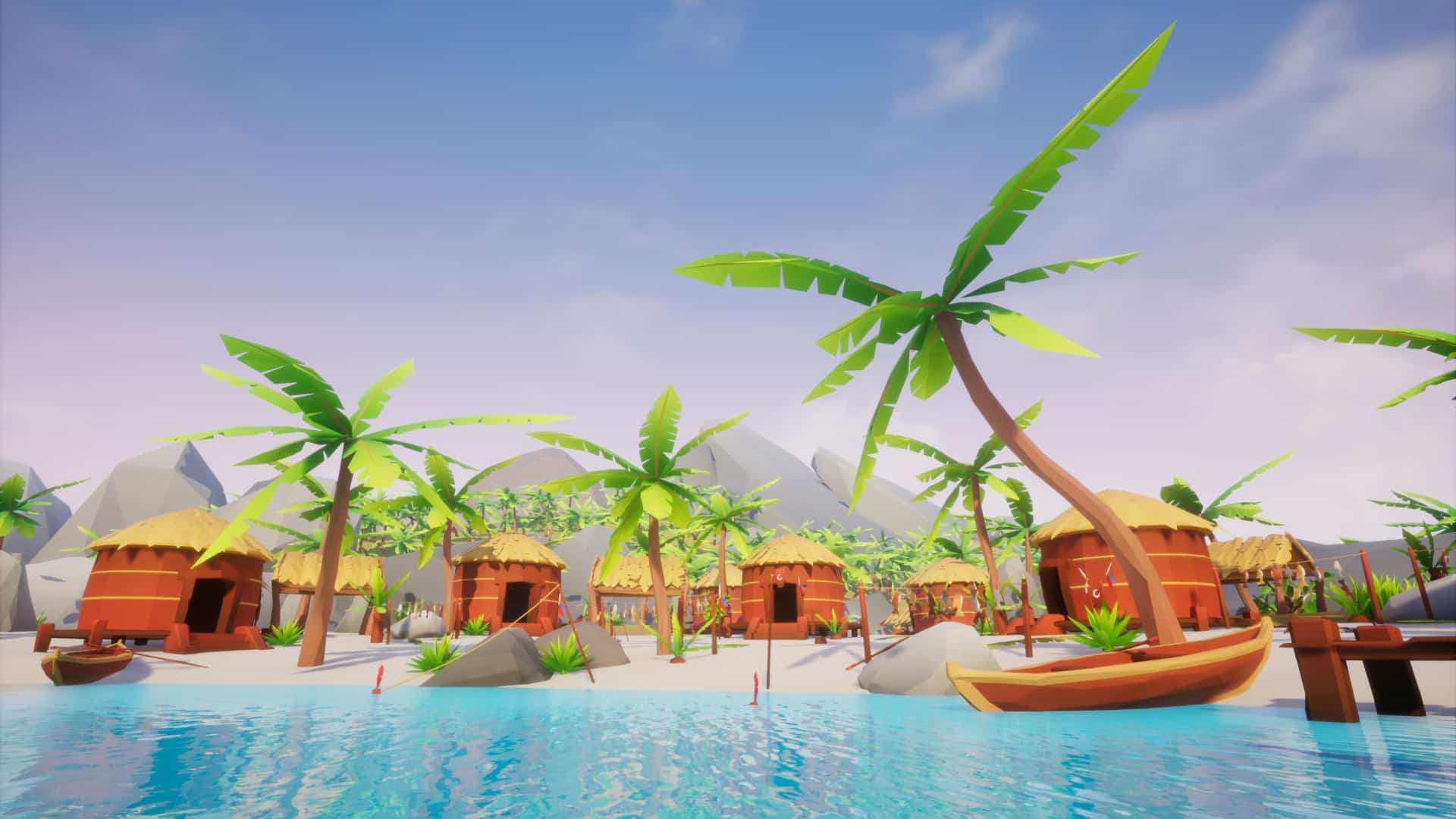 低多边形热带资源包-Lowpoly Style Tropical Pack