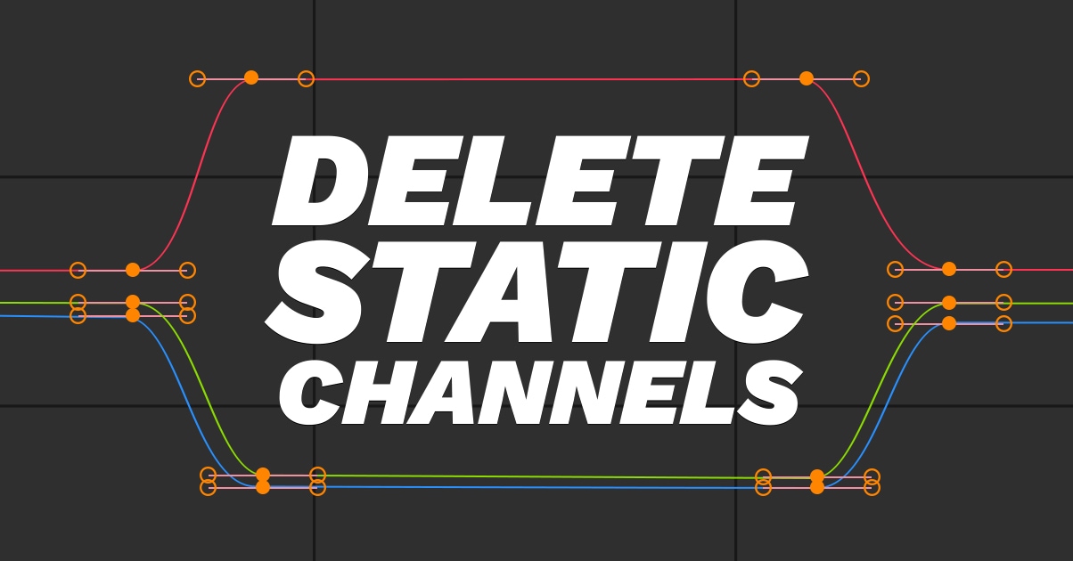 Blender删除静态通道‎ – Delete Static Channels v1.0.4