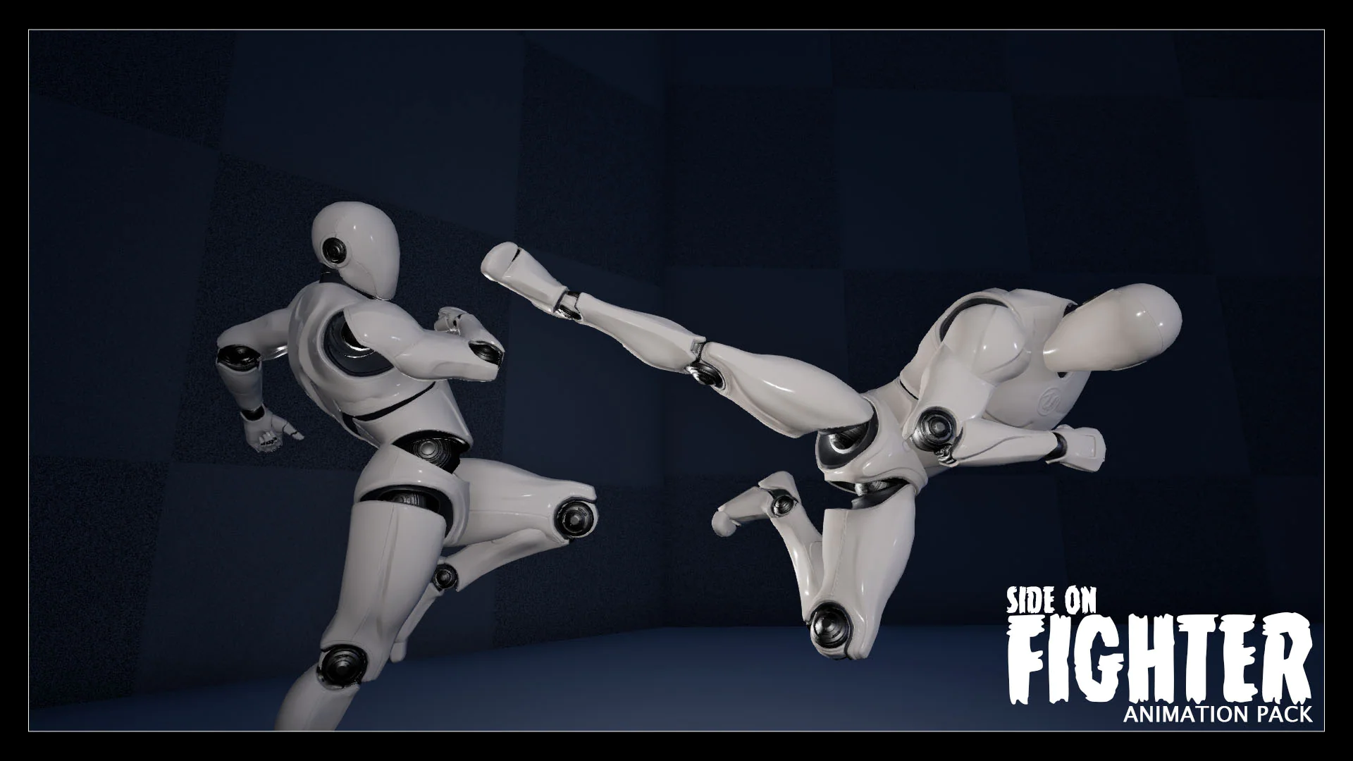 格斗搏击动画-Side on Fighter – Animation Pack