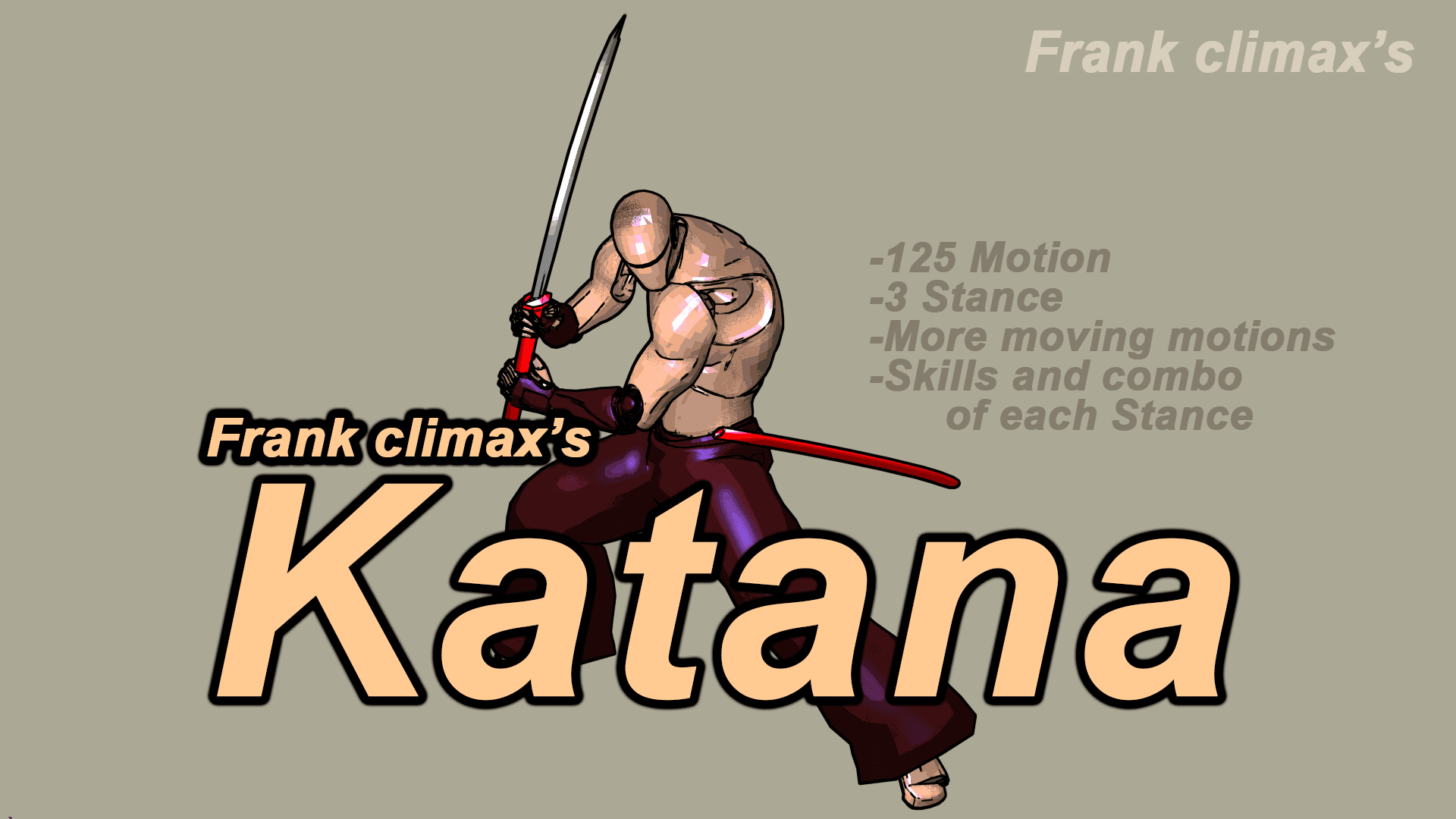武士刀动画-Frank climax\’s Katana