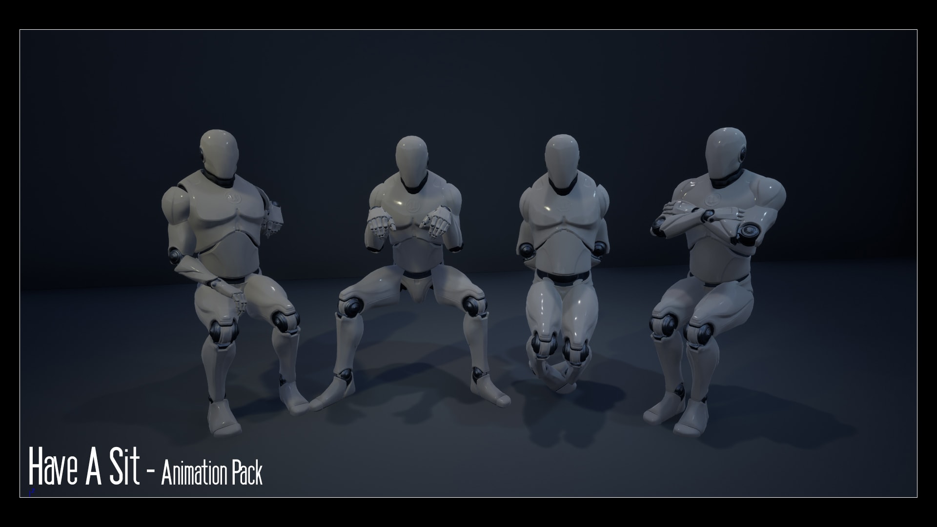 人物坐姿蹲姿动画-Have A Sit Animation Pack
