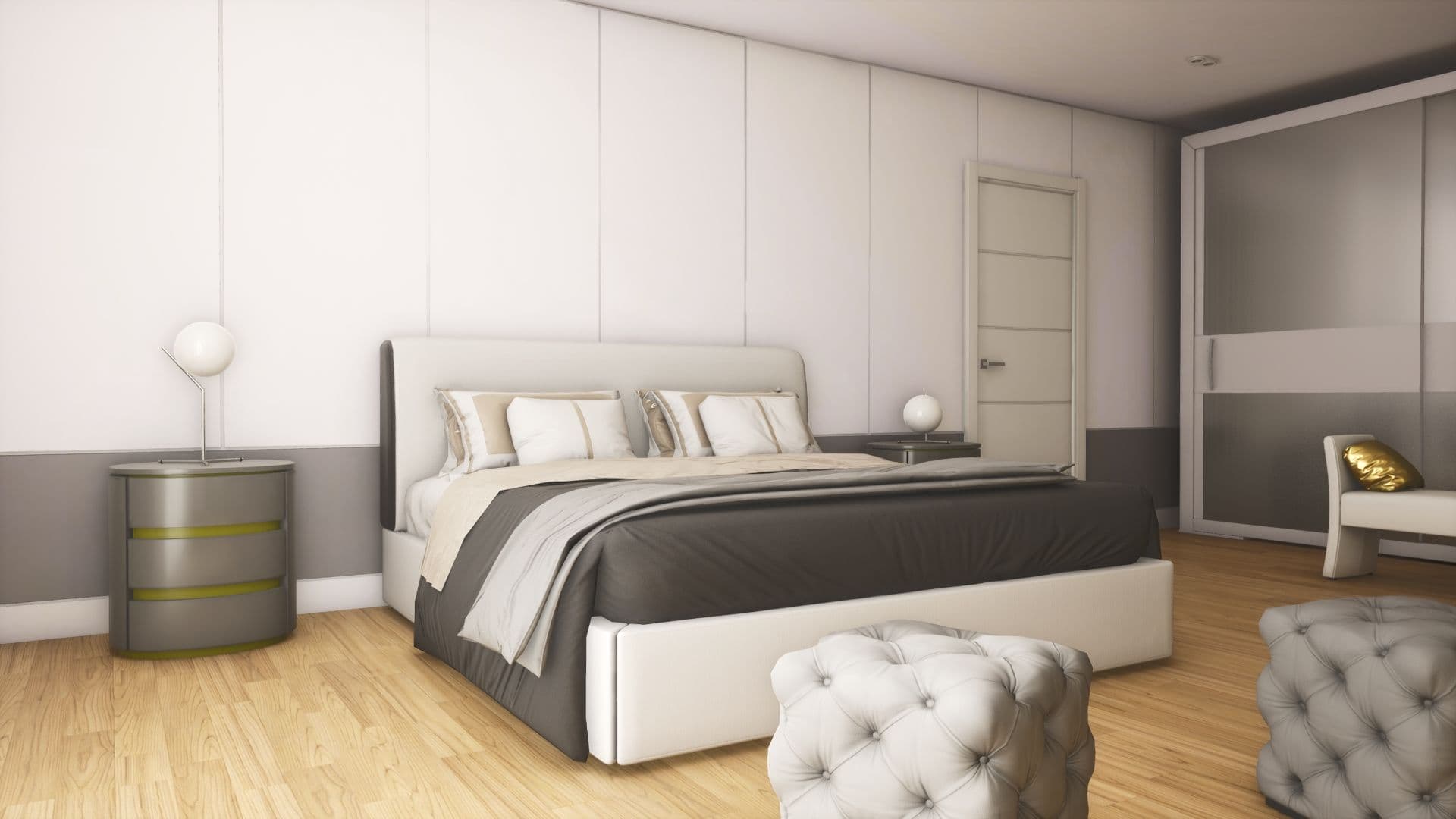现代家居卧室-Modern Bedroom
