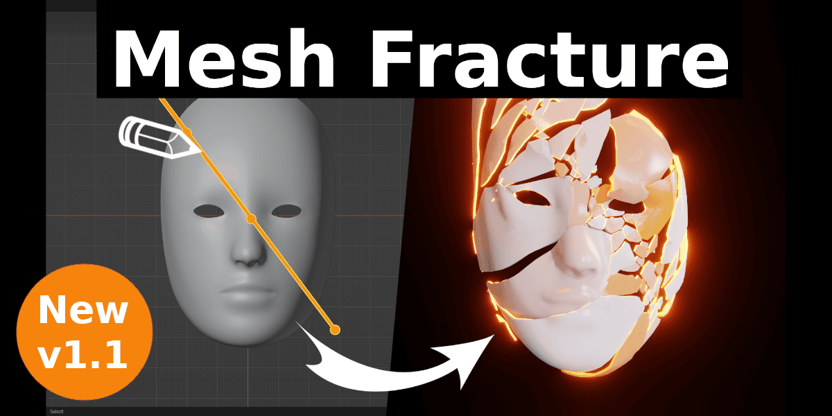 Blender模型破碎插件 – Procedural Mesh Fracture v1.0