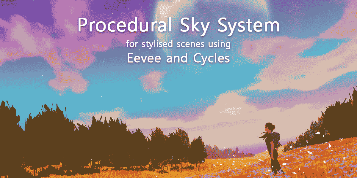 blender卡通程序化天空插件 Procedural Sky System v0.2.2